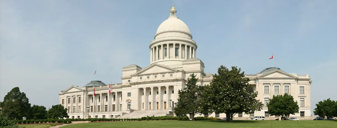The Arkansas State Capitol in Little Rock