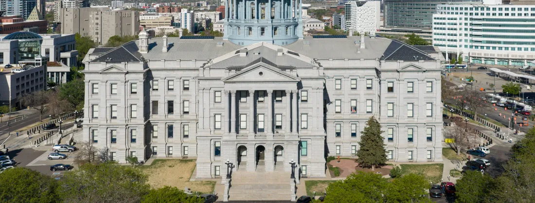 The Colorado State Capitol in Denver