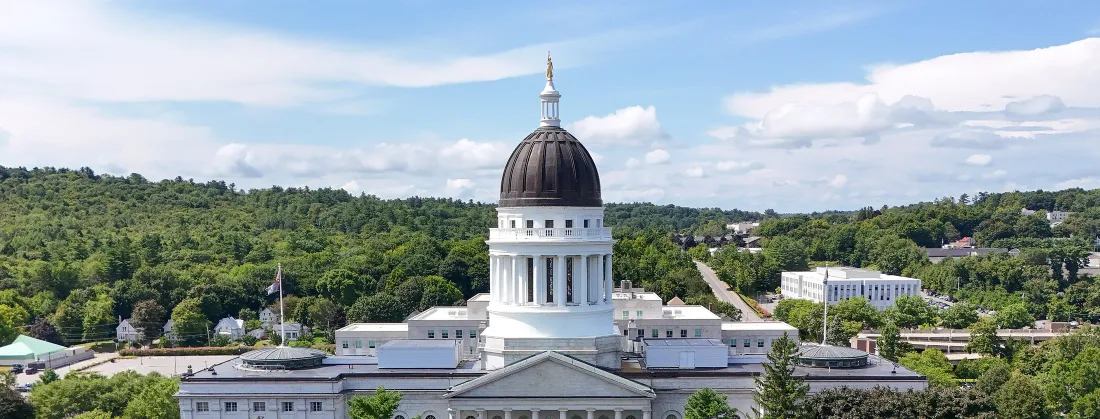 The Maine State House in Augusta