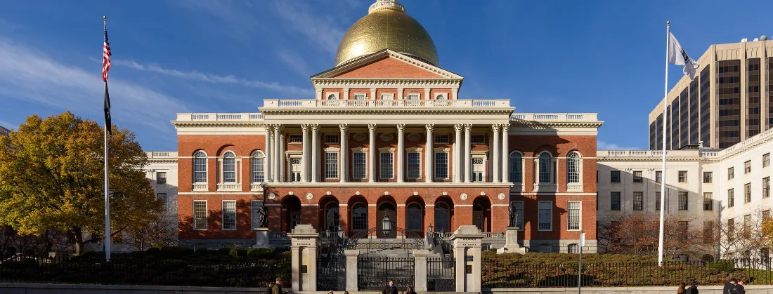 The Massachusetts State House in Boston