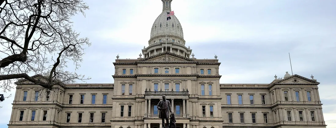 The Michigan State Capitol in Lansing