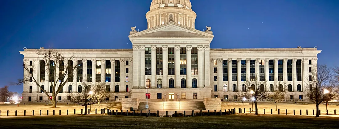 The Oklahoma State Capitol in Oklahoma City