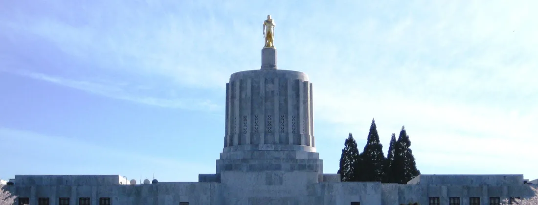 The Oregon State Capitol in Salem