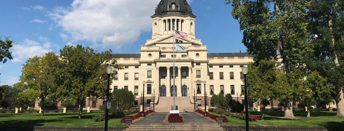 The South Dakota State Capitol in Pierre