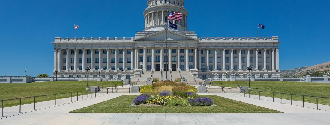 The Utah State Capitol in Salt Lake City