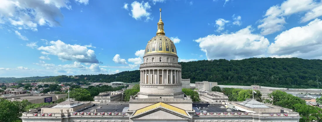 The West Virginia State Capitol in Charleston